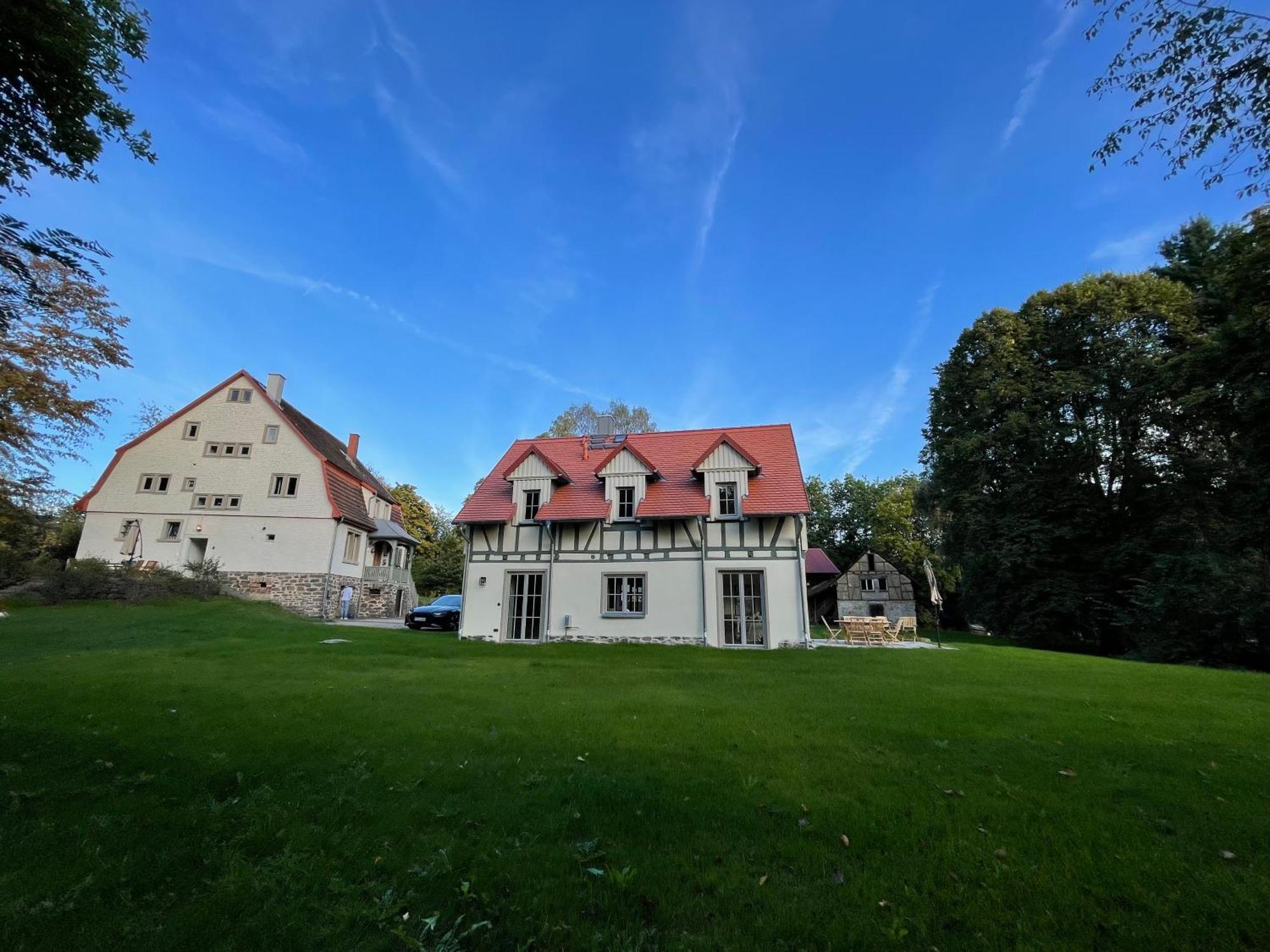 Ferienwohnung Schellnhof Forsthaus am Waldrand Nidda Exterior foto