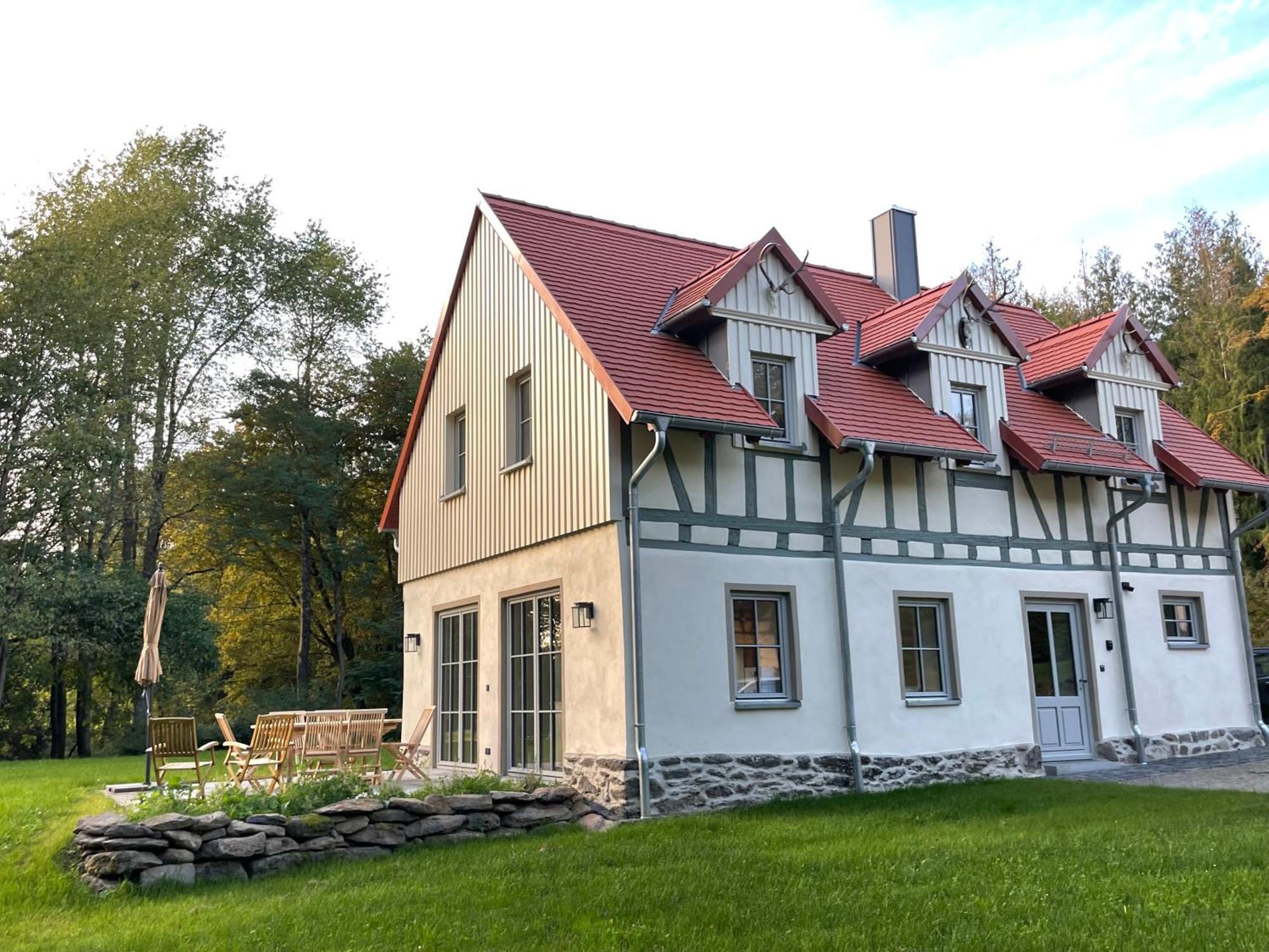 Ferienwohnung Schellnhof Forsthaus am Waldrand Nidda Exterior foto